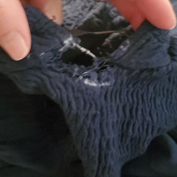  Boho Me Ladies Navy Center Split Maxi Dress - Size Large - Picture 4 of 6